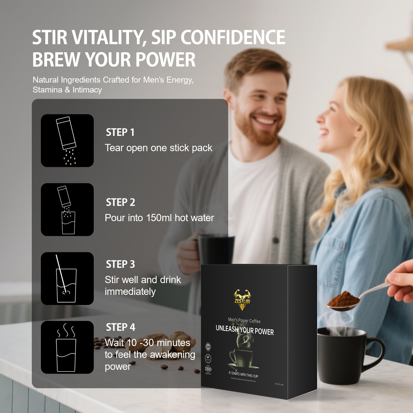 ZESTLIBI Performance Coffee - Natural Energy & Vitality Blend
